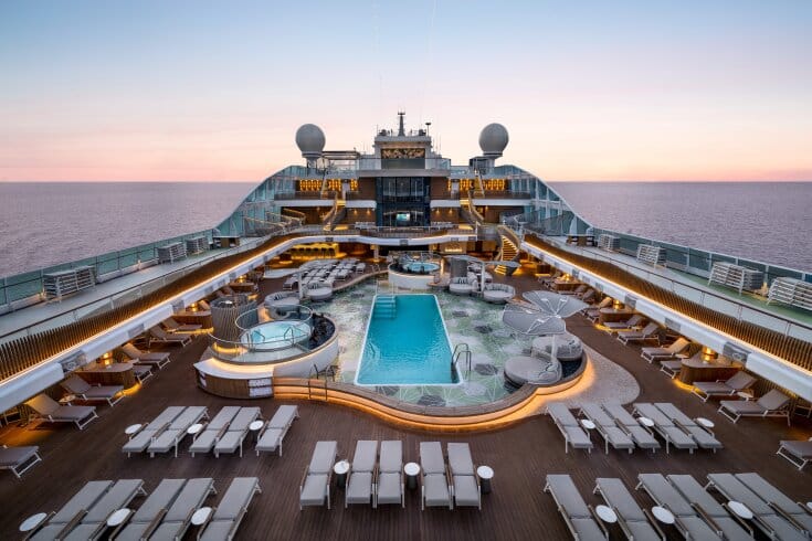 A view of Oceania Cruises deck