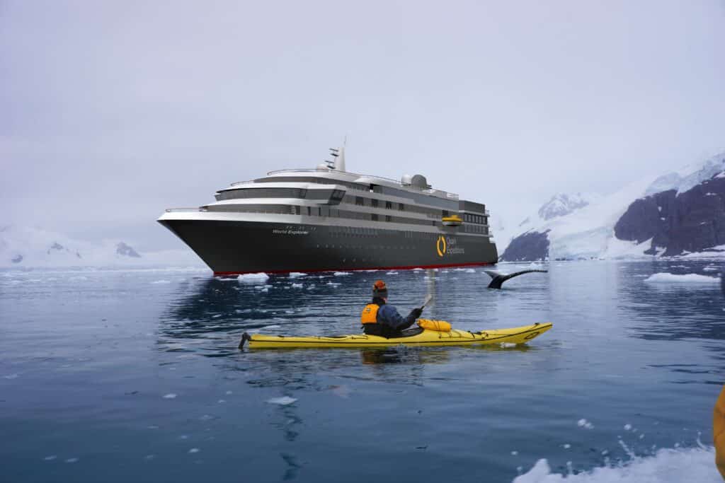 Quark expedition cruise in water