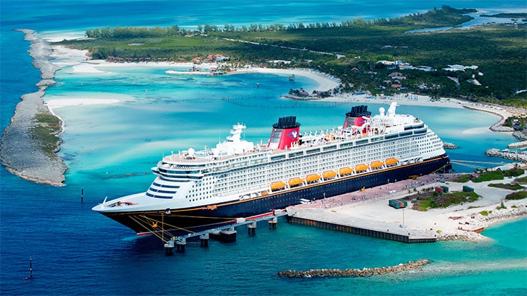 disney cruise line in ocean