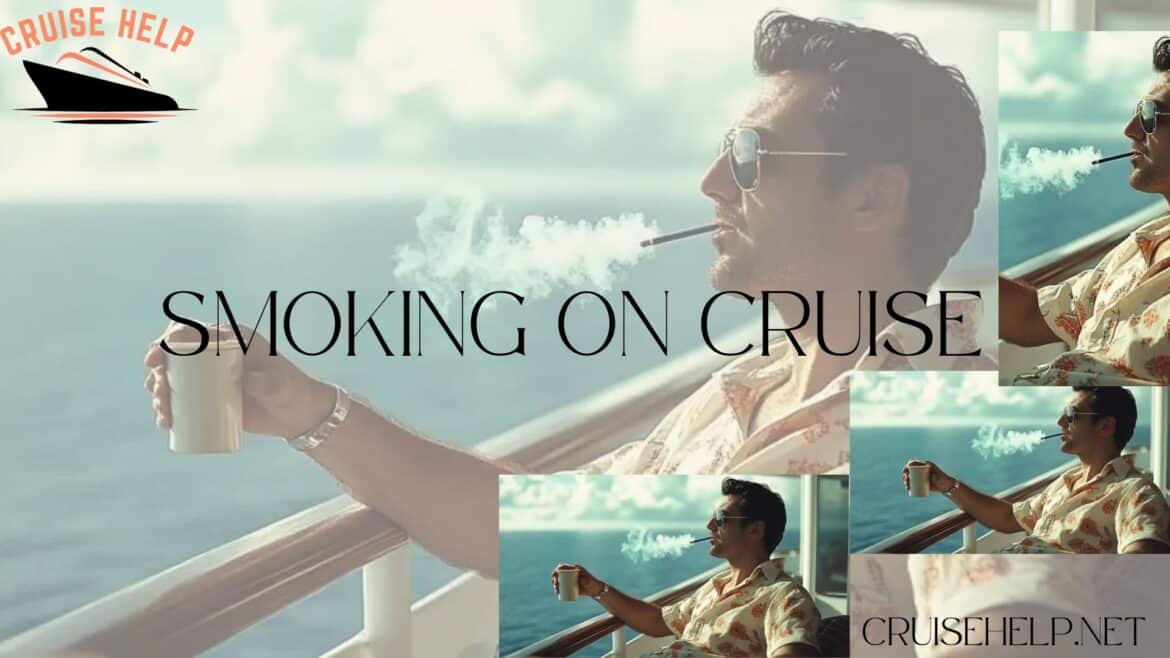 a man is smoking on cruise