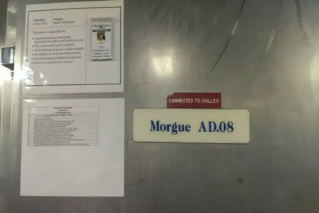 morgue on a cruise ship