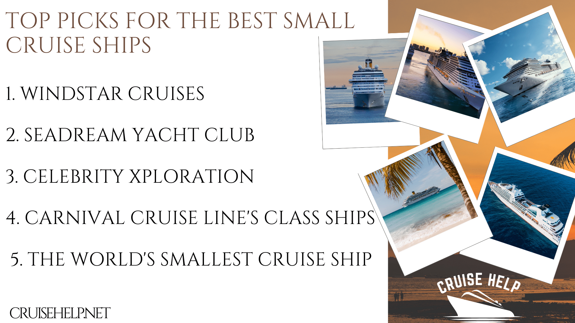 top picks for small cruises