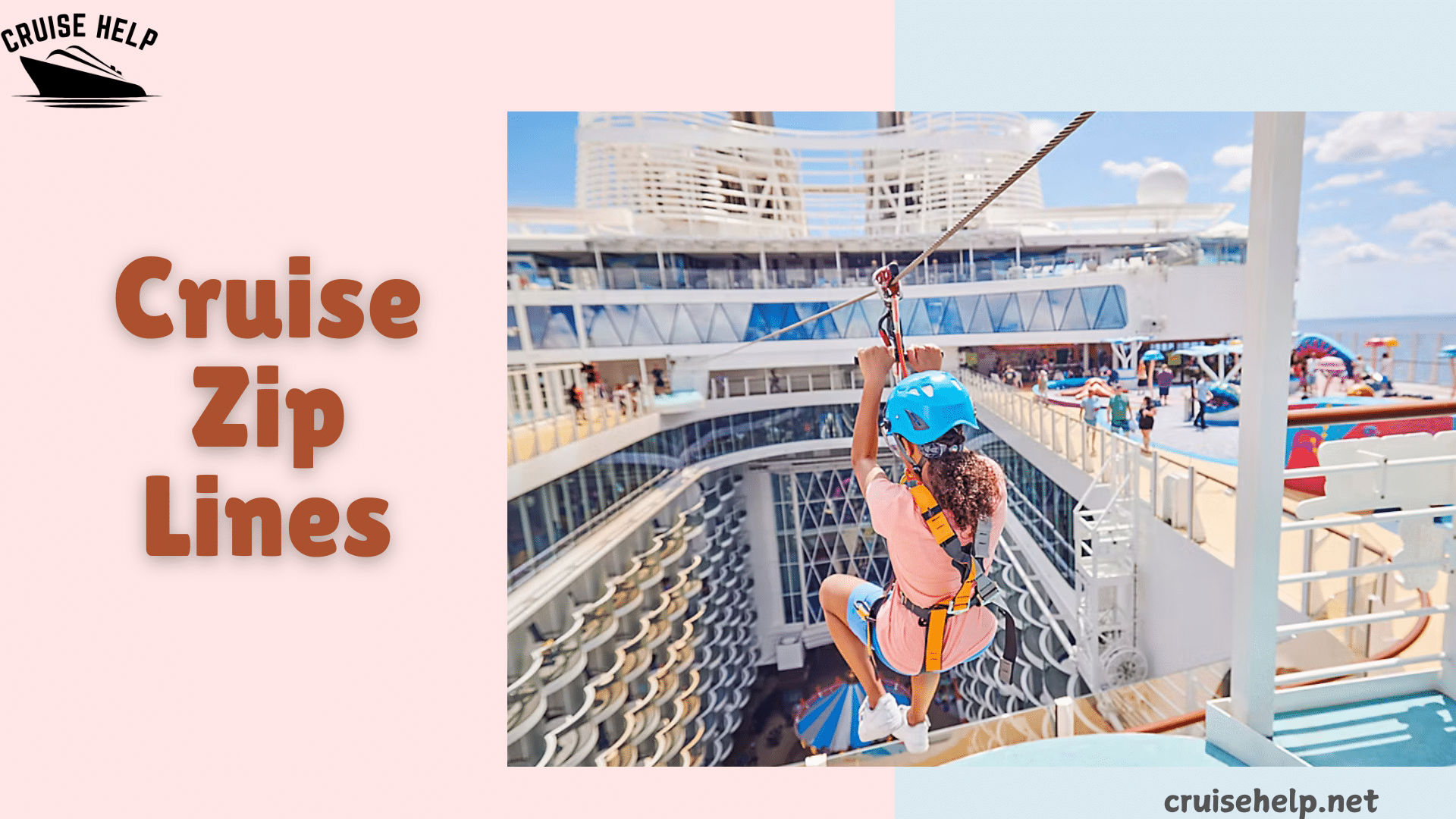 a woman on cruise Zip Lines 